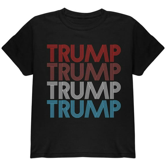 Election 2020 President Trump Vintage Style Youth T Shirt Black YLG