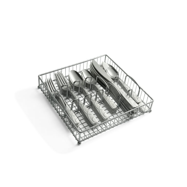 Cambridge Roam Sand 45-Piece Stainless Steel Flatware Set
