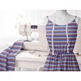 thumbnail image 5 of Soimoi Moss Georgette Fabric Horizontal Stripe Print Fabric by The Yard 42 Inch Wide, 5 of 5