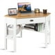 thumbnail image 2 of Escritorio Angular Costway Mesa para Estudiar Madera Pino Natural 105 x 71 x 76 cm, 2 of 8