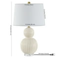 thumbnail image 4 of SAFAVIEH Zarren 25 in. Classic Contemporary Table Lamp, Ivory, 4 of 6