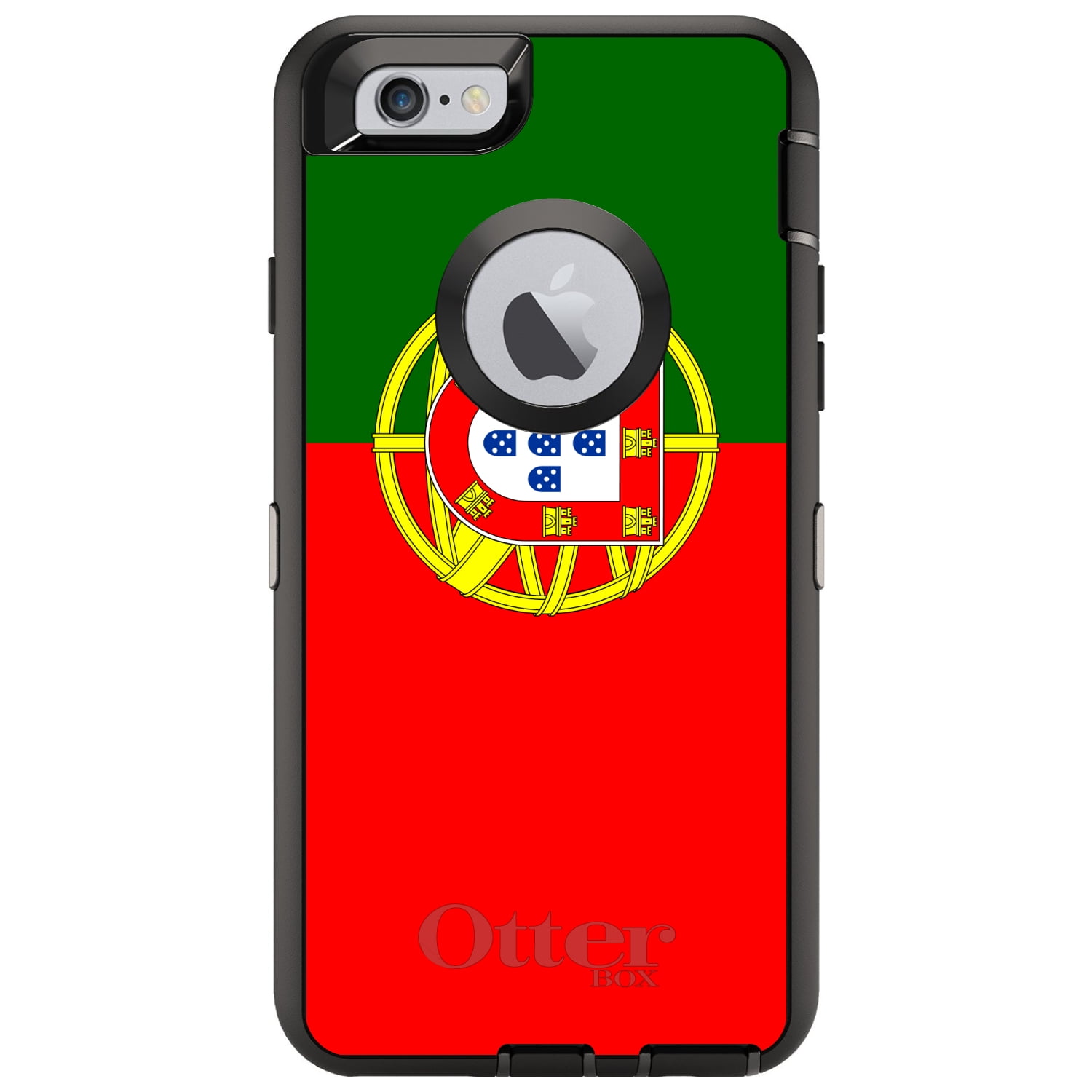 CUSTOM Black OtterBox Defender Series Case for Apple iPhone 6 6S (4.7"...