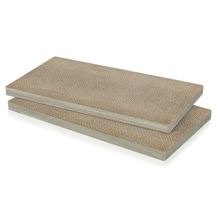 UPC: 0819767017493 | Way Basics Premium Cat Scratcher 2 Pack  Aspen Grey