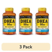 (3 pack) Mason Natural DHEA 50 mg with Calcium - Promotes Energy and Balanced Hormone Levels, Supports a Healthy Mood, 30 Capsules