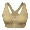 thumbnail image 6 of FYCONE Women's Front Zipper Closure Sports Bra High Impact Support Racerback Zip Front Close Workout Bras with Removable Pads, 6 of 9