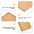 thumbnail image 5 of Soimiss 3pcs Decorative Bamboo Tray Plant Pot Holder Khaki Rectangular Natural Atmosphere, 5 of 5