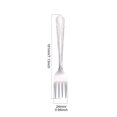 thumbnail image 3 of Embossed Stainless Steel Dinner Fork, 7.13X0.94 inch Four Tine Table Cutlery, Household Dining Utensil, Decorative Handle Table Fork, Reusable Eating Tool, Kitchen Meal Serving Silverware, 3 of 4