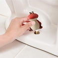 thumbnail image 4 of 2 - Piece - Shaped Ceramic Toilet Bolt Covers - Decorate Your Bathroom, 4 of 4