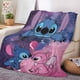 thumbnail image 2 of Manta 3D de Disney Stitch, manta mullida de franela con dibujos animados de monstruo a la moda, manta polar para sofá, viaje, Camping, regalo para niños y adultos, 2 of 4