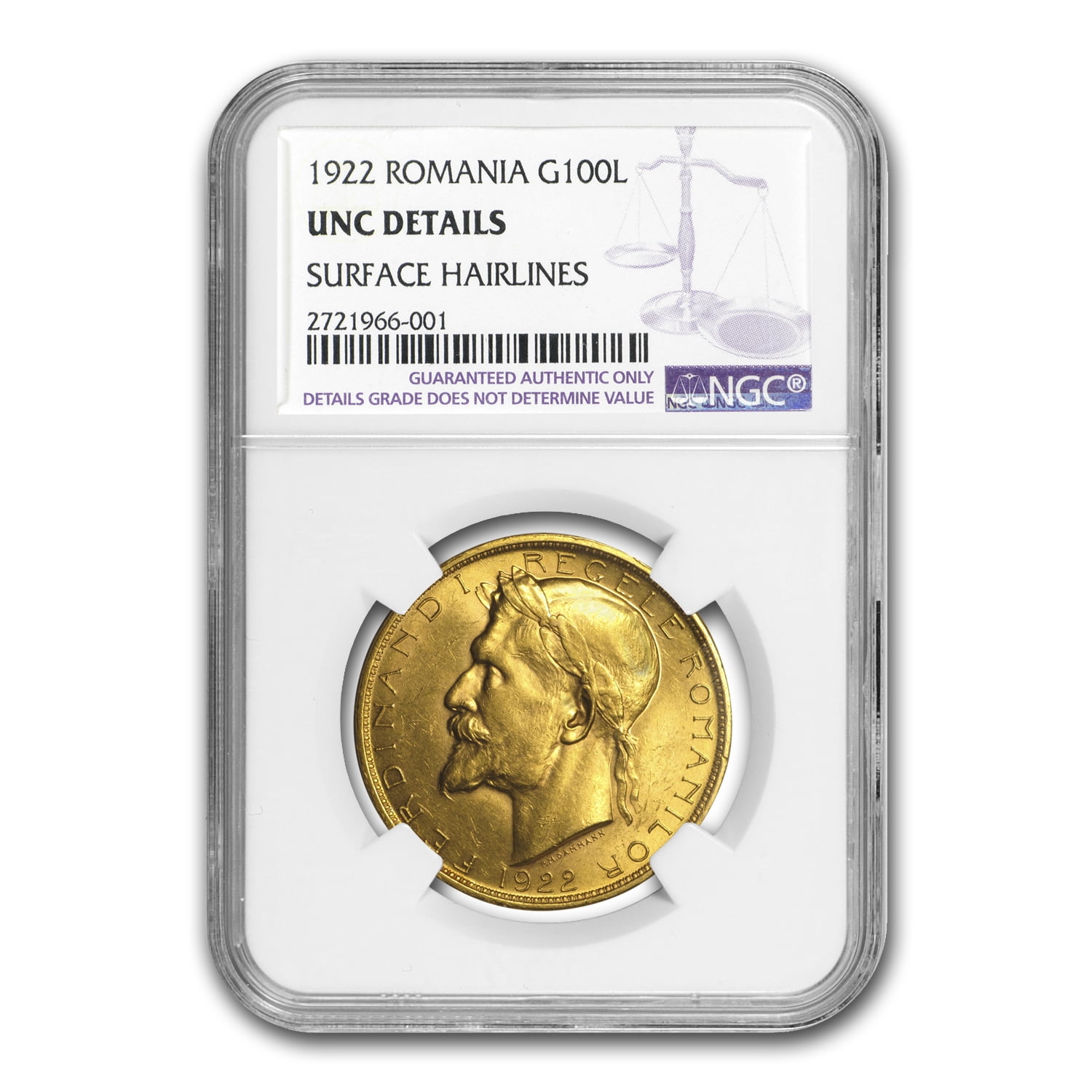 Not Specified 1922 Romania Gold 100 Lei Coronation Unc Details Ngc Walmart Com Walmart Com