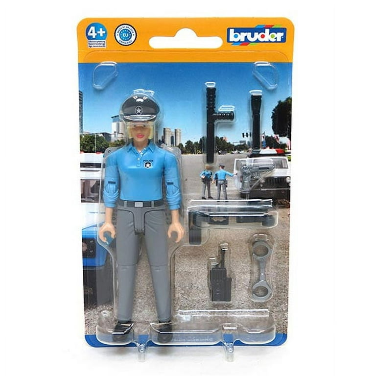 BRUDER Policewoman, light skin, accessories 
