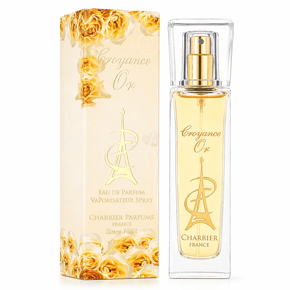Charrier Parfums Eau de Parfum 'Croyance Or' Spray - 1.06 fl oz 30 ml - Made in Provence, France