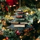 thumbnail image 4 of pstuiky Colgante acrílico de doble cara Árbol de Navidad Colgante acrílico Libro de Navidad Decoración, 4 of 5