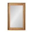 thumbnail image 2 of Kate and Laurel Basking Wall Mirror with Shelf, 24 x 37, Natural Wood, Decorative Rectangular Mirror with Storage Tier, 2 of 8