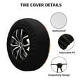 thumbnail image 4 of Easygdp Begetable Wheel Sun Guard, Spare Tire Cover,Universal Trailer Suv Truck Camper Travel,Easy To Install And Remove -15 Inch, 4 of 9