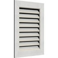 thumbnail image 3 of Ekena Millwork 34"W x 34"H Rectangle Gable Vent (39"W x 39"H Frame Size): Primed, Functional, Rough Sawn Western Red Cedar Gable Vent w/ 1" x 4" Flat Trim Frame, 3 of 6