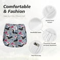 thumbnail image 6 of Lsque Christmas Hat Dachshund Printed Women's Running Shorts with Liner Pockets,Elastic Quick Dry Workout Athletic Gym Yoga Shorts,Womens High Waist Shorts-XX-Large, 6 of 9