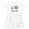 thumbnail image 3 of Inktastic My Glamma Loves Me Grandchild Girls Toddler Dress, 3 of 5