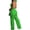 Green, variant on Summer Halter Backless Jumpsuits for Women Sexy See Through V Neck Tie Pleated One Piece Wide Leg Long Pants Romper