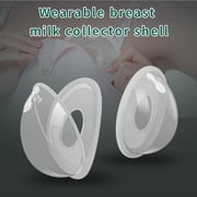 Breast Shell & Milk Catcher for Breastfeeding Relief (2 in 1) Protect Cracked, Sore, Engorged Nipples & Collect Breast Milk Leaks During The Day, While Nursing or Pumping (2 Pack)