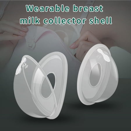 Breast Shell & Milk Catcher for Breastfeeding Relief (2 in 1) Protect Cracked, Sore, Engorged Nipples & Collect Breast Milk Leaks During The Day, While Nursing or Pumping (2 Pack)