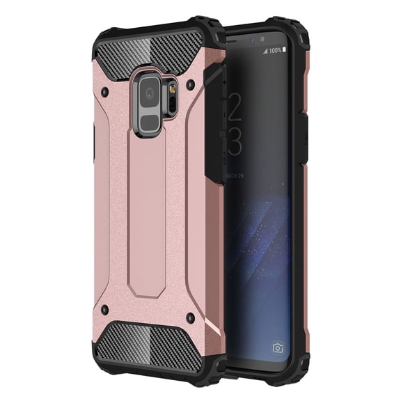 Galaxy S9 Case, S9 CASE, KAESAR Drop Protection Sleek Slim Fit Durable Anti-scratch Dual Layer Shockproof Dustproof Armor Cover Case For Samsung Galaxy S9 (Rose Gold)