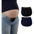 thumbnail image 2 of DouHu 2 Pack - 18*17cm Rallonge de Pantalon de Maternité Ceinture de Maternité Rallonge de Ceinture de Maternité Pantalon Ajustable Rallonge de Ceinture de Maternité, 2 of 5