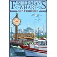 thumbnail image 4 of San Francisco, California, Fisherman's Wharf (19x27 inches, Premium 500 Piece Jigsaw Puzzle for Adults and Family, Made in USA), 4 of 4