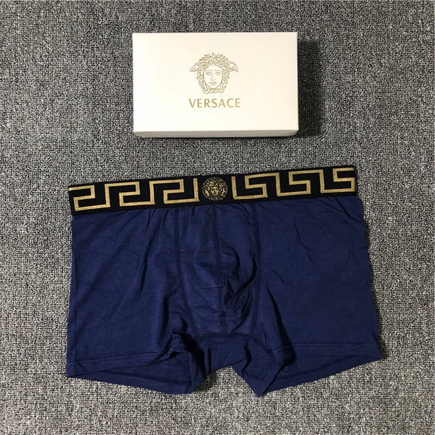 Versace Hombres Bragas De Algodón Cómodo Ropa Interior Impreso Boxeador M L Xl Xxlpangjing