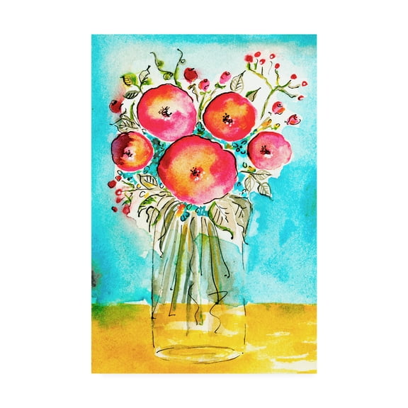 Trademark Fine Art 'Bright Arrangement Ii' Canvas Art by Julia Minasian