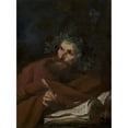 thumbnail image 2 of Girolamo Troppa 14x18 Black Ornate Wood Framed Double Matted Museum Art Print Titled - Virgil (1664-1667), 2 of 5