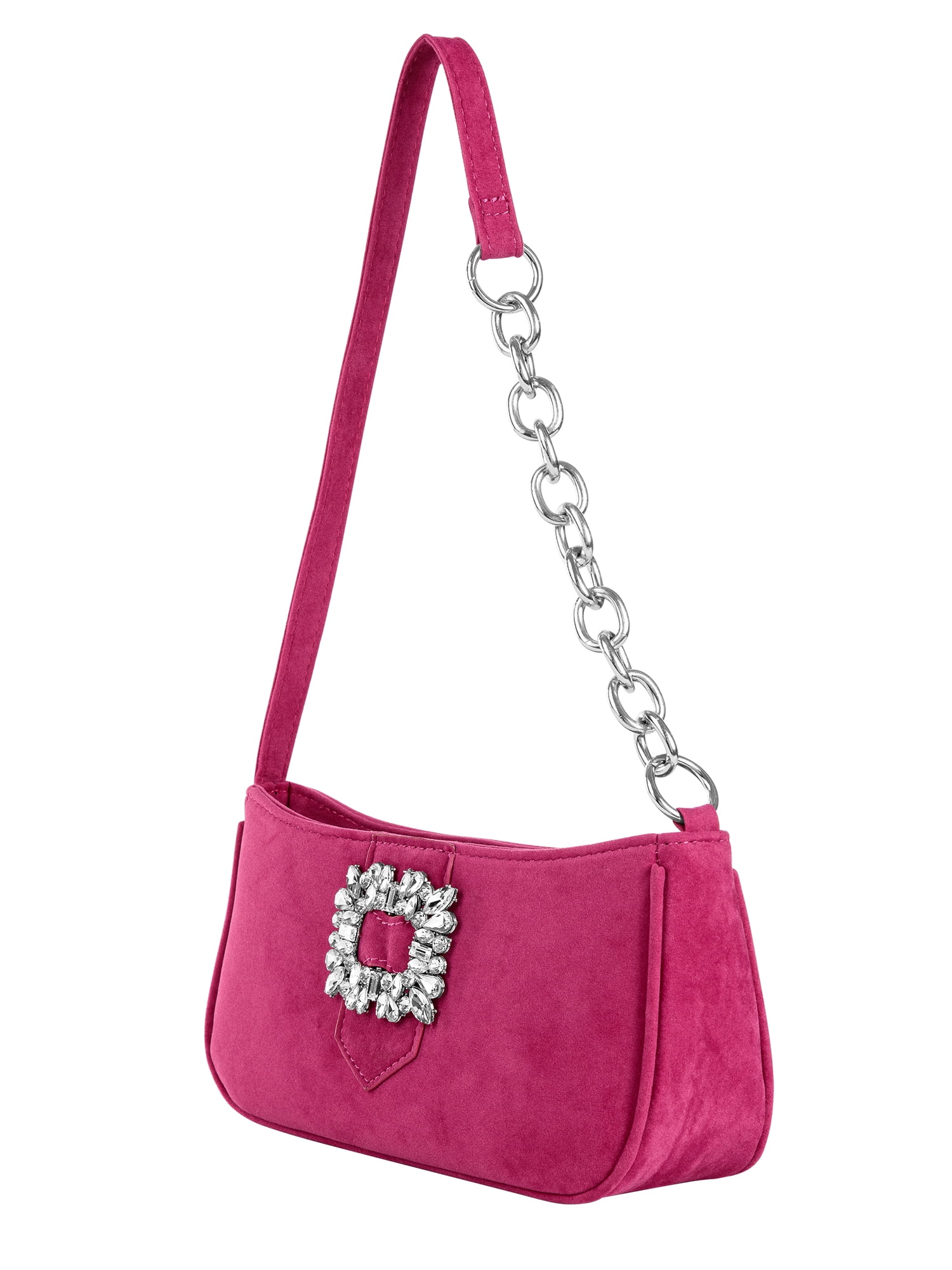 XOXO Women's Martina Baguette Handbag Fuchsia