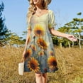 thumbnail image 2 of Sunflower Dress Elegant Dresses Plus Sizes Dress Summer 2025 Women Long Dress Women Women's Dress, 2 of 6