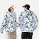 thumbnail image 4 of Balery Playful Penguins and Snowmen Sudadera ligera de manga larga con capucha y protección solar UPF 50+ para hombre y mujer, ideal para pesca y running-Medium, 4 of 7