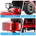 thumbnail image 5 of Xlluproid Heavy Duty 4 Wheel Mobility Scooter for Seniors & Adults,500W Motor,10MPH Max Speed,Stepless Speed & Drum Brake,20° Hill Climbing,USB Port,Remote Key,Adjustable Seat,Red, 5 of 8