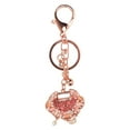 thumbnail image 2 of Chinese Style Keychain Ring, Zinc Alloy Rhinestone Shinny Fashionable Handbag Key Ring For Car Decor Office Purse Charm Handbag Backpack, 2 of 8