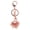Red, variant on Exquisite Chinese Style Keychain Best Wishes Zinc Alloy Rhinestone Shiny Fashionable Handbag Key Ring for Car Decor Purse Pendant, 5.91 inches / 15 cm, Red Color Accent with Longevity Lock Design