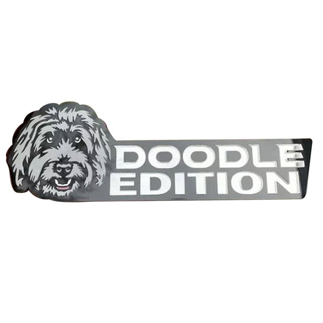 TIMIFIS A Badge Dog Car Badge Cutting Car Funy Dogs Badge Rated Car Automotive Badge Decals and Stickers for Car Truck Rv Exterior Decoration Garden Decor