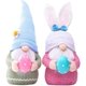 thumbnail image 1 of Gnomos de Pascua Rojo Verde 2 Piezas de Muñeco de Peluche de Conejo de Gnomo de Pascua, 1 of 5