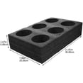 thumbnail image 2 of Phenofice 2Pcs Anti Spill Cup Holder Beverage Packing Rack Black Wool Simple Design, 2 of 8