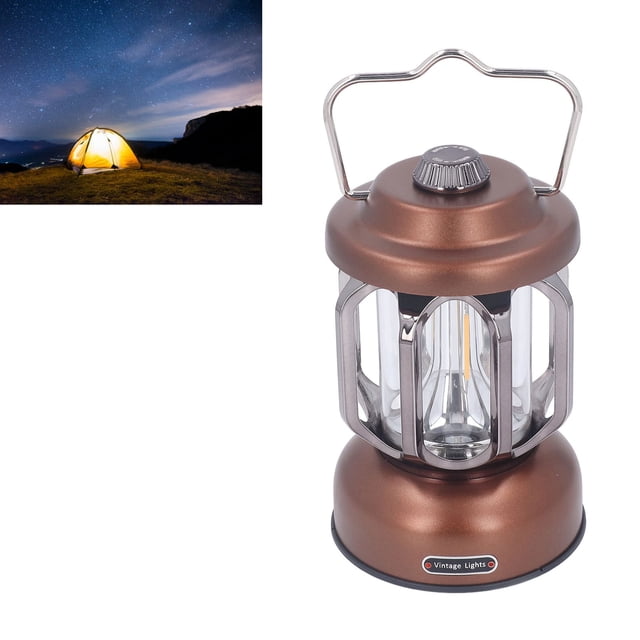 Lanterne de Camping LED, 3 Modes Dimmable Type C Piles Rechargeables Lanterne 2500LM, Lanterne d'Urgence Étanche pour Panne de Courant, Ouragan, Randonnée