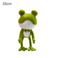 thumbnail image 2 of HEVIRGO Poupée en Peluche Dessin Animé Grenouille Verte Colorée Douce pour Chambre, 55cm, 2 of 10