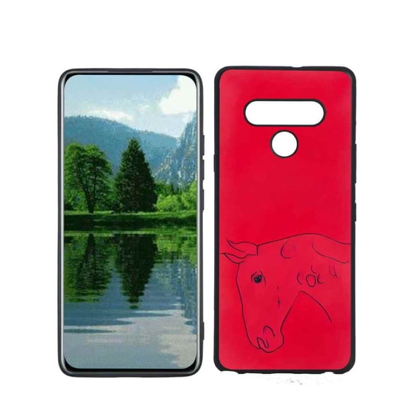 Compatible with LG Stylo 6 Phone Case, Horse-434993-109 Case Silicone Protective for Teen Girl Boy Case for LG Stylo 6
