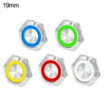 thumbnail image 4 of Leke 3pcs 19mm Push Button Switch LED Light 12V 24V Momentary Waterproof with Wire, 4 of 4