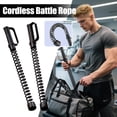 thumbnail image 4 of 2pcs Cordless Battle Rope Multifunctional Power Training System Arm Strength Equipment Workout For Full Unisex Gym Body working rope thick Rope rope workout gym weighted Battle men out ropes e, 4 of 8