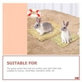 thumbnail image 3 of Shisuyan 5Pcs Woven Bed Mat for Rabbits Natural Grass Woven Mat Small Animal Bedding Nest, 3 of 9
