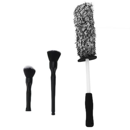 

Ymiko Wheel Hub Brush 3pcs/set Detailing Brush Wheel Hub Scrub Tool For Auto Dashboard Badges Auto Brush