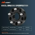 thumbnail image 7 of Nilight Ram 1500 Wheel Spacers 5x5.5,Hubcentric Wheel Spacer 1.5 inch for Ram 1500 2012 2013 2014 2015 2016 2017 2018 5x139.7mm with 77.8mm Hub Bore M14x1.5 Studs-4pcs, 7 of 7