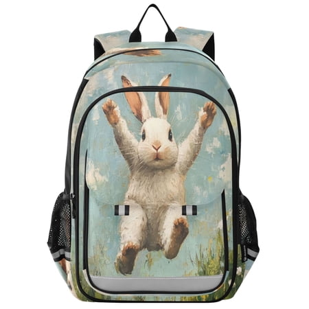 Backpack 12.9 *5.1 * 17.7 Inches Outing Backpack, Shopping Backpack, Travel Backpack Bunny Hop