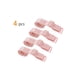 thumbnail image 2 of Tirantes de sujetador INSPIRE CHIC para mujeres, 2 pares, ancho de 10/12/15/18/20 mm, tirantes elásticos ajustables, color coral claro con patrón de flores - 18 mm, 2 of 5